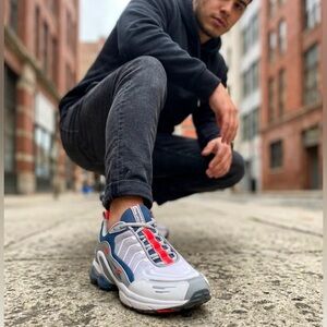 Reebok DMX6 MMI DV9076 Blue White Sneakers Retro Running Shoes